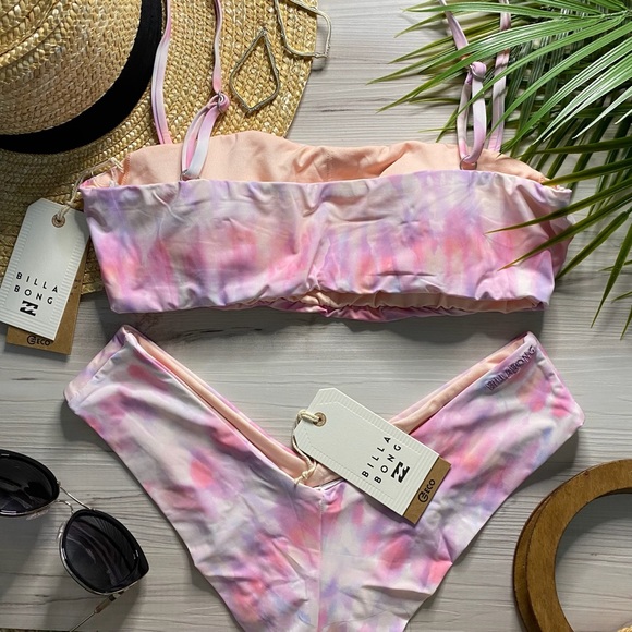 Billabong Pink/Lilac Tie-Dye Fiji Bikini Set - Picture 14 of 16